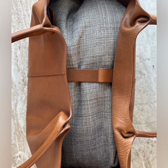 GABRIELA HEARST Mcewan Tote XL Oversized Brown Carryon Leather Bag Shopper Jumbo - Picture 10 of 16